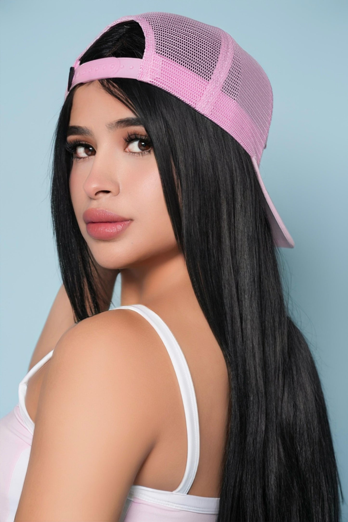 Embrace Trucker Hat - Pastel Pink